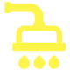 Yellow shower icon